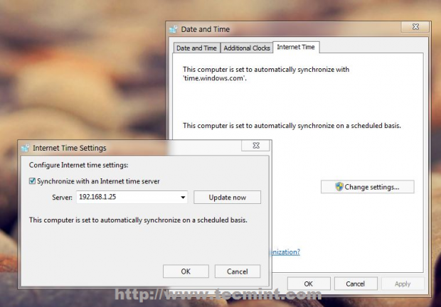 Synchronize Windows Time with NTP