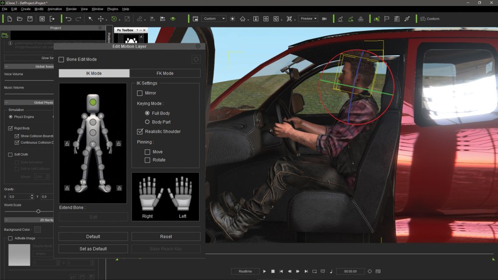 Make vehicle animations with iClone 7: Record the props interaction
