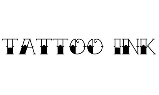 Tattoo fonts: Ink