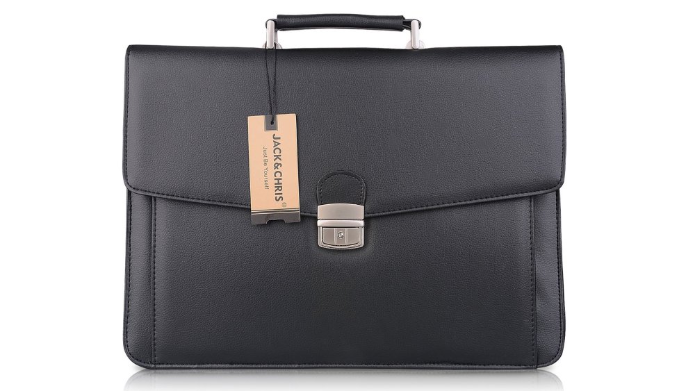 Best laptop briefcase: Jack&Chris New PU Leather Briefcase