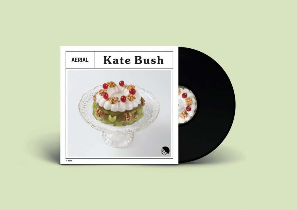 Record sleeve of a redesigned Kate Bush album