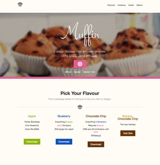 Website templates - Muffin