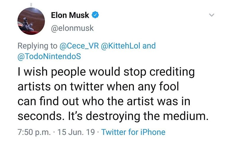 Elon Musk Twitter reply