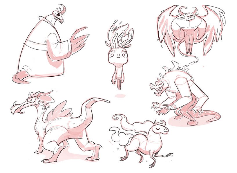 creature design: sketches