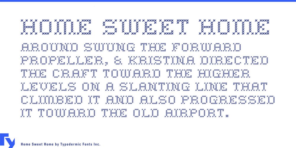 Free pixel fonts: Home Sweet Home