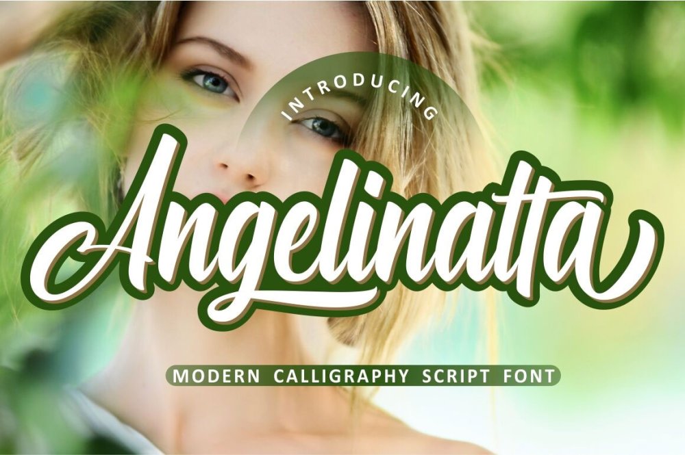 Best free calligraphy fonts of 2019: Angelinatta