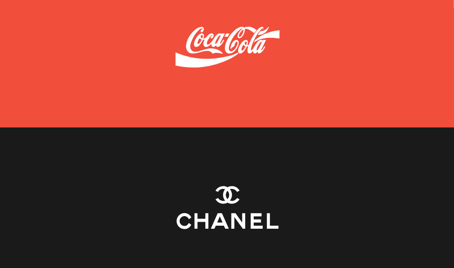Coke and Chanel logos