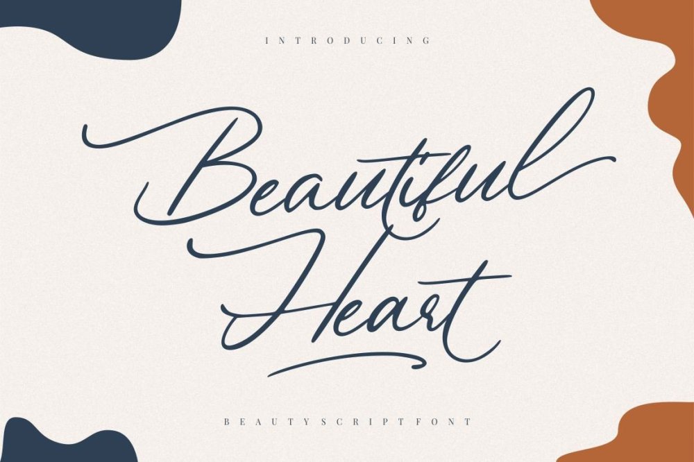 Best free calligraphy fonts of 2019: Beautiful Heart
