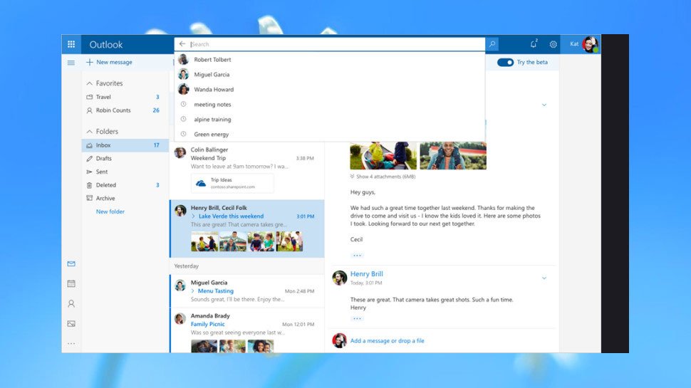 The best email provider of 2018: Outlook
