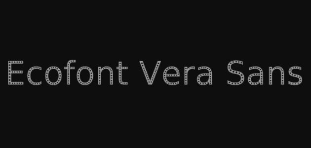Ecofont Vera Sans