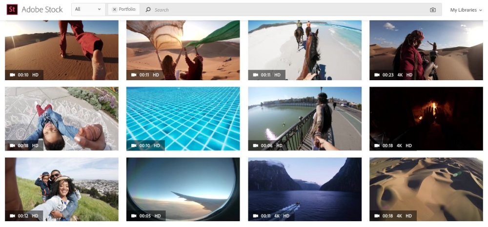 GoPro video clips