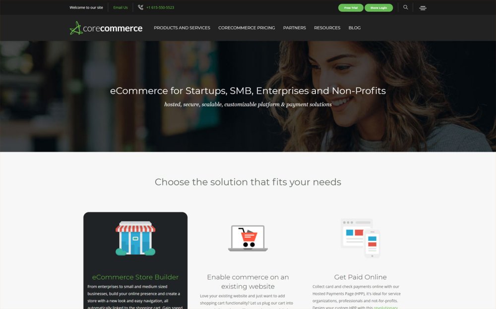 Ecommerce platforms: CoreCommerce