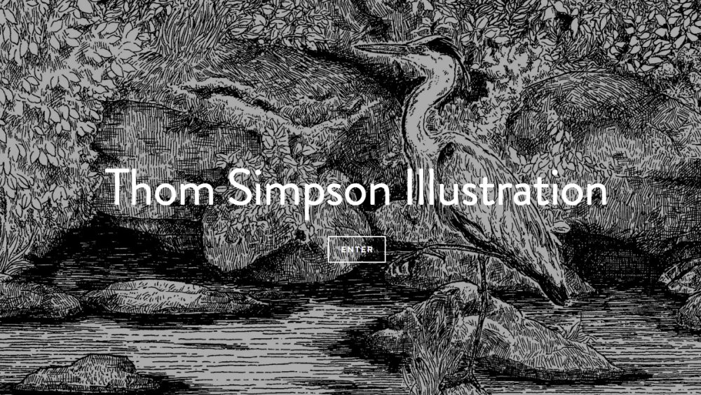 Thom Simpson illustration homepage