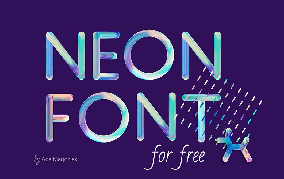 Neon Font written Neon Font