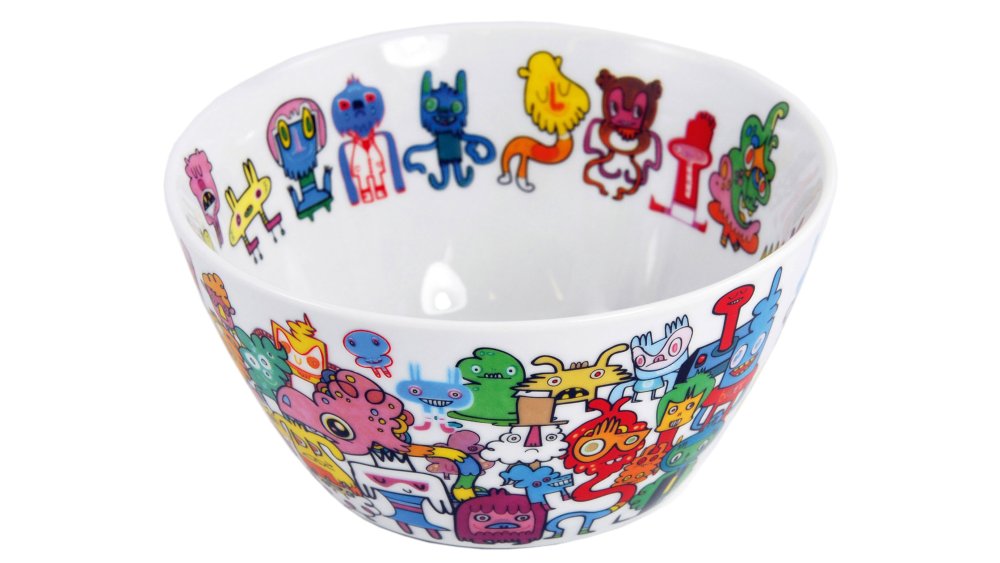 bowl with Jon Burgerman doodles