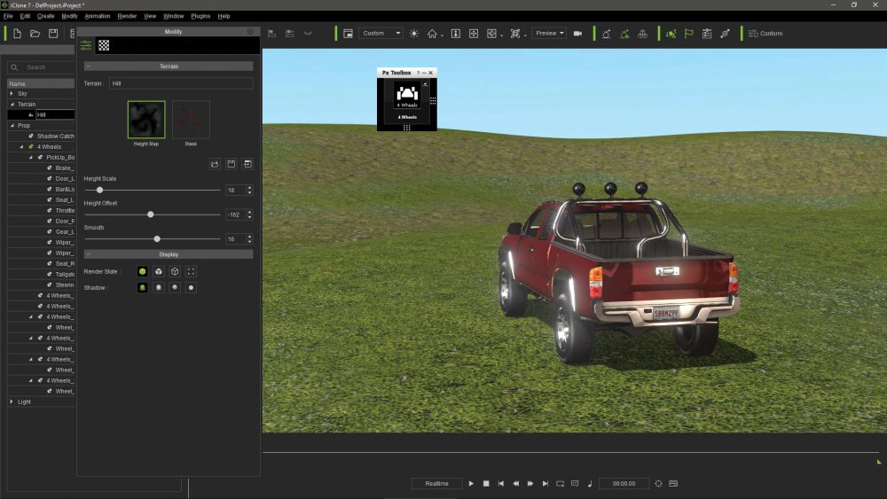 Make vehicle animations with iClone 7: Add interacting props