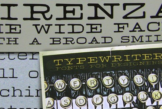 Typewriter fonts: Firenza