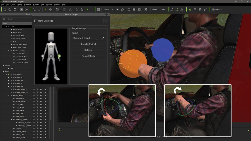 Make vehicle animations with iClone 7: Check the complete animation