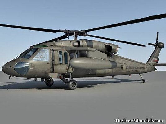 Free 3D models - helicopter