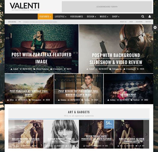 Website templates - Valenti