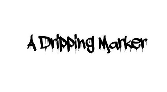 Graffiti font A Dripping Marker