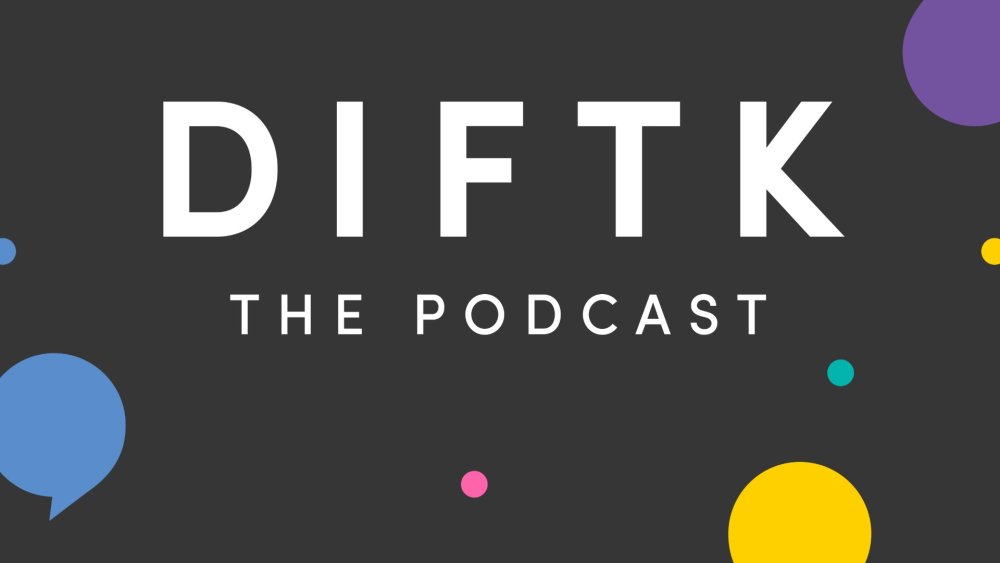 DIFTK logo surrounded by colourful balloons