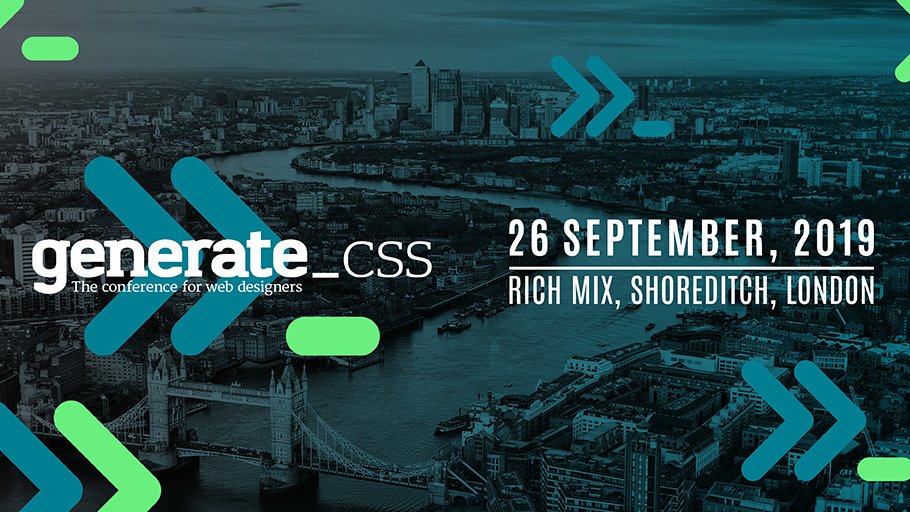 Generate CSS – the conference for web designers: 26 September, Rich Mix, Shoreditch, London
