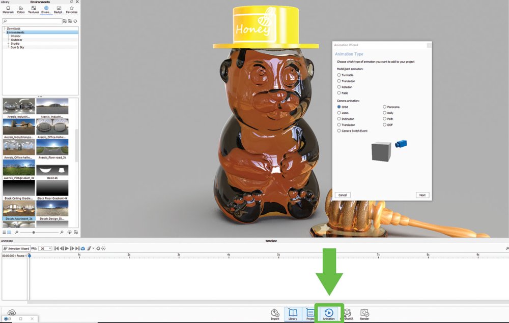 KeyShot rendering tips: Camera animation setup