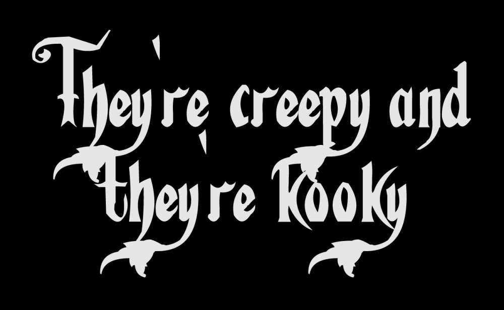 Free Halloween fonts: Fiddums Family