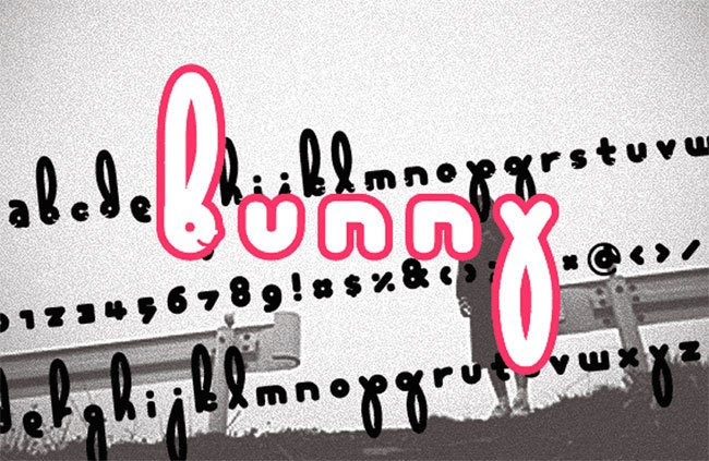8 free Easter fonts: Bunny