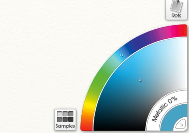 ArtRage: Use the colour wheel to choose your shade