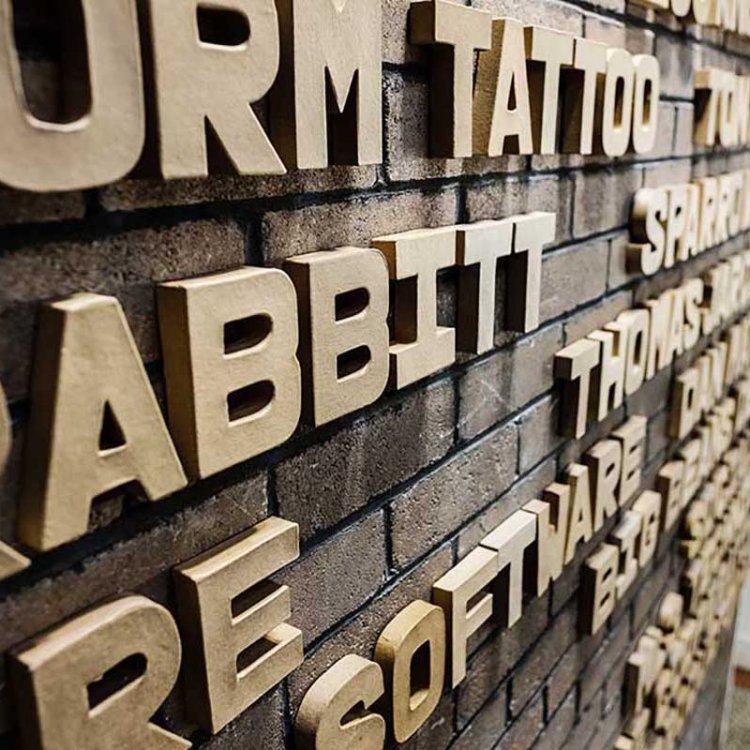 typography wall art