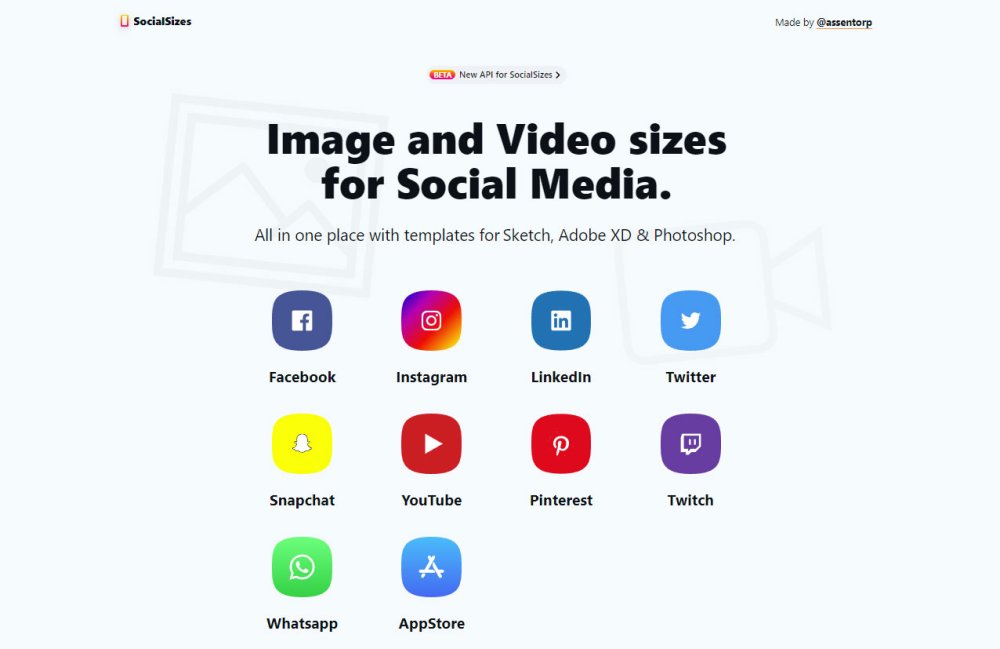 The best new web design tools of 2019 so far: Social Sizes