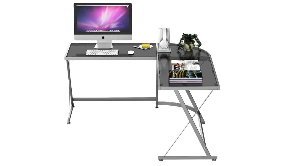 best L-shaped computer desk: SHW Vista corner desk