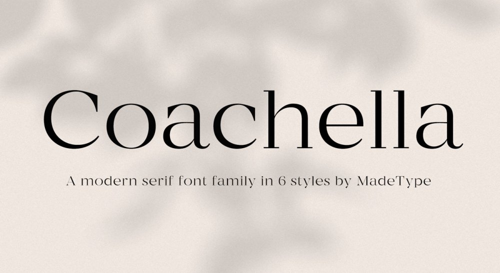 10 best free serif fonts of 2019: Coachella
