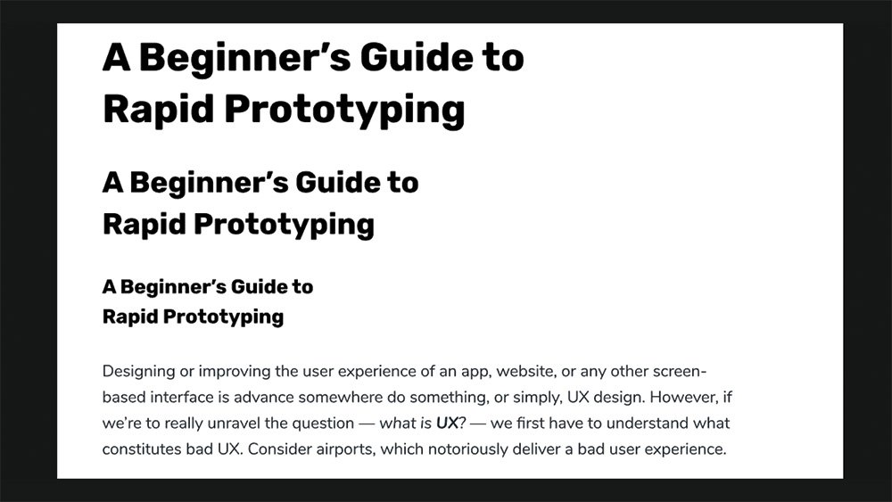 A beginner's guide to rapid prototyping