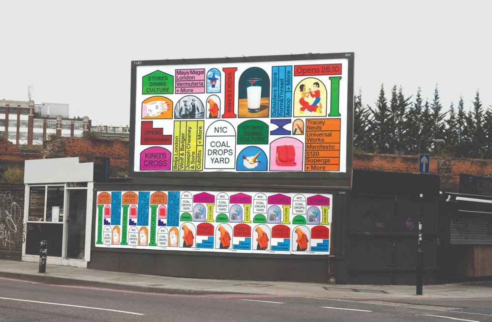 Colourful billboards