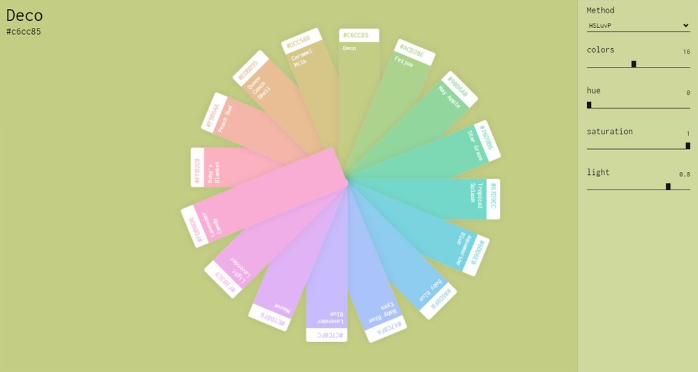 The best new web design tools of 2019 so far: Colour Harmonies