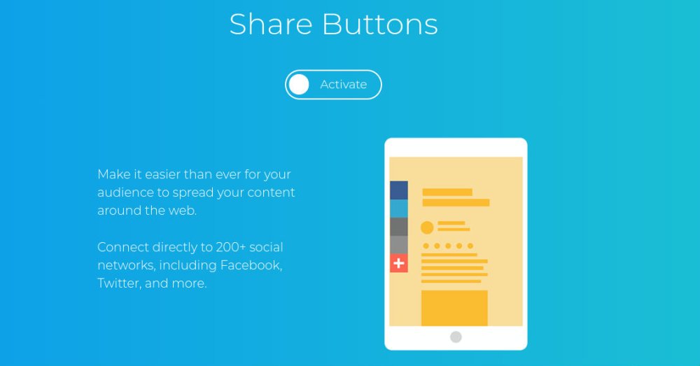 AddThis Share Buttons homepage