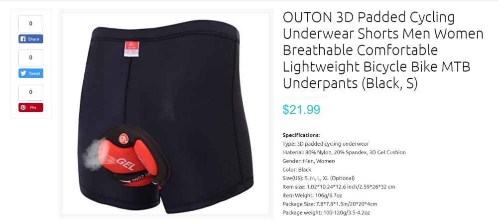 Design fails: Outon breathable shorts