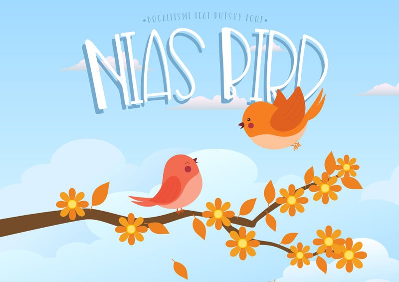 12 best new free comic fonts of 2019: Nias Bird