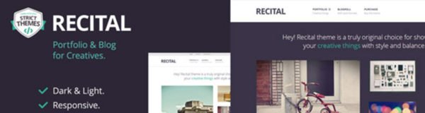 Recital, a WordPress Theme to Complement Your Creativity