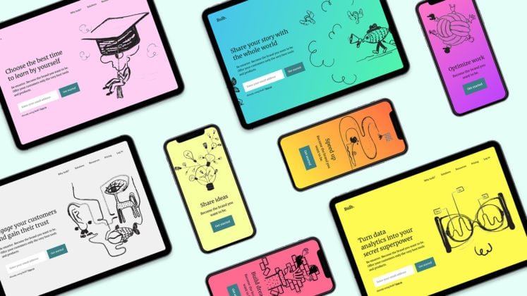 Free Absurd Illustrations for Landing Pages